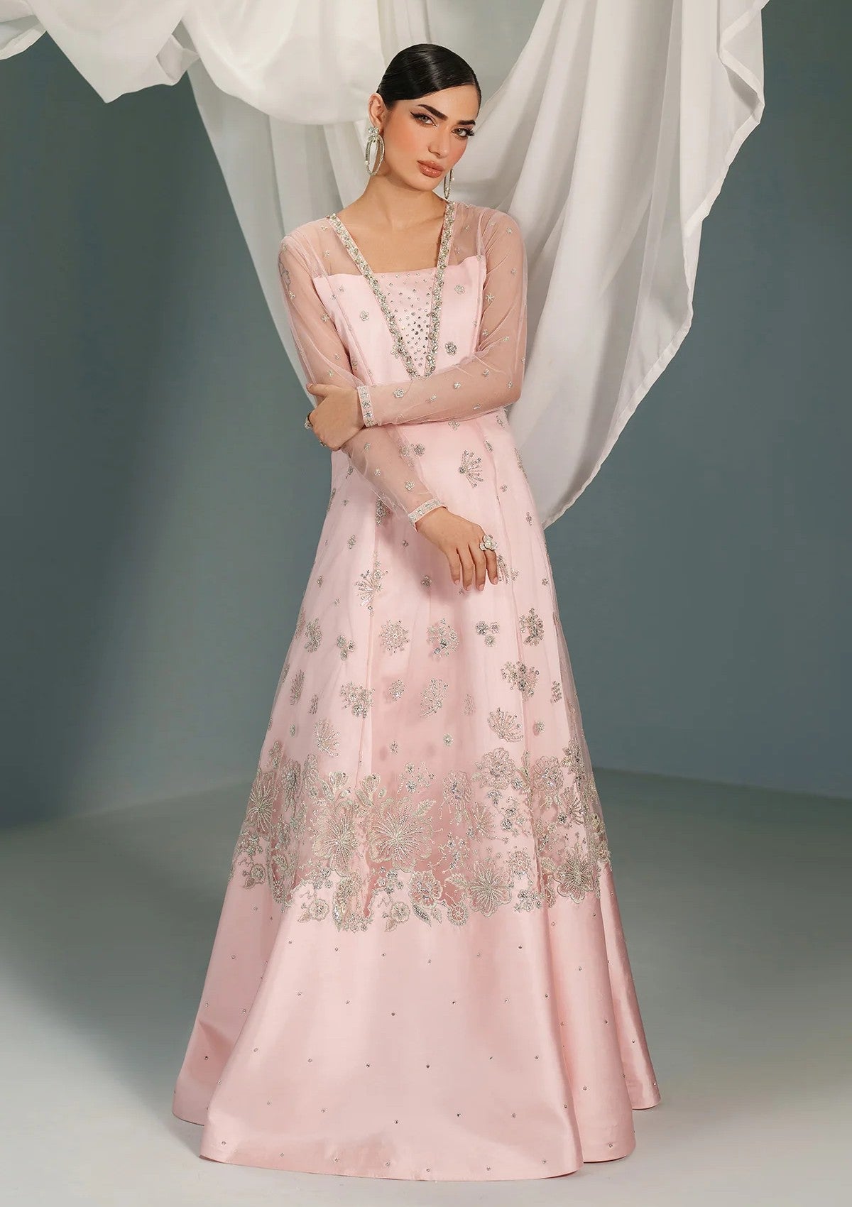 Alizeh Handmade Net Garnet Nhm-4061 Formals Af Festive 25 3 Alizeh Handmade Net Garnet Nhm 4061