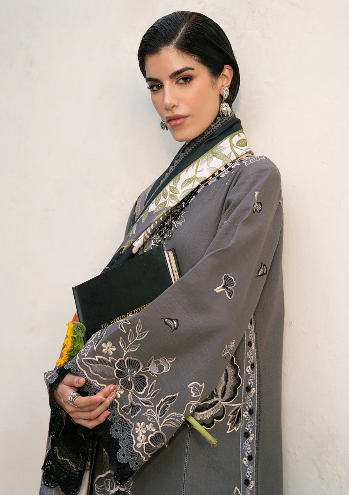 Bin Ilyas Bgk-63 A Gulrukh Khaddar 25 Winter 4 Bin Ilyas Bgk 63 A