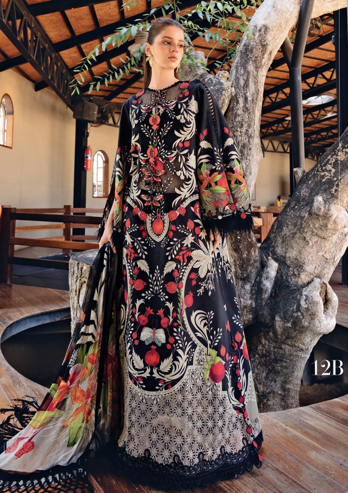 Maria B M Prints Mbss-12B Spring Summer 26 Lawn Collection 1 Maria B M Prints Mbss-12B