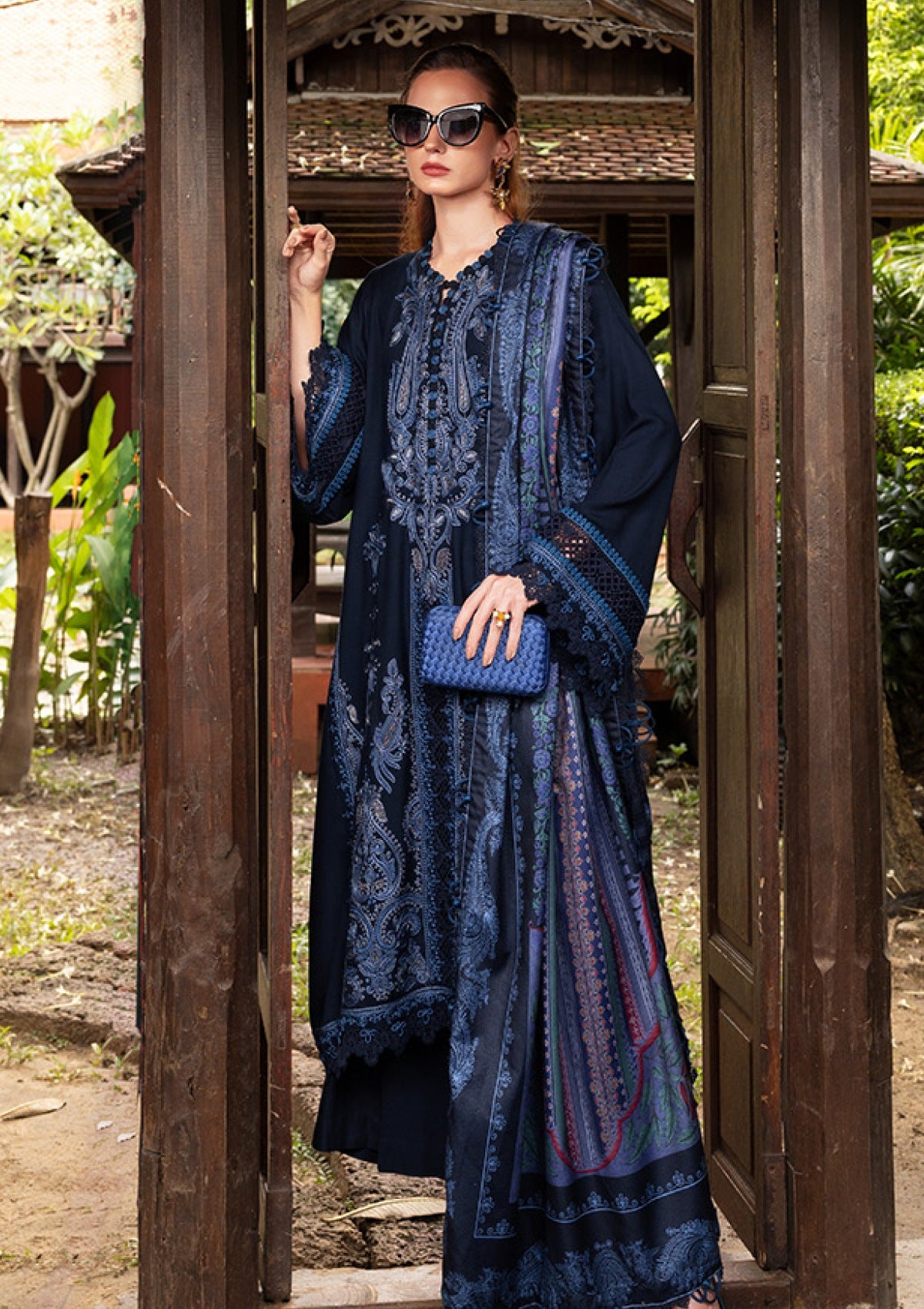 Maria B M Prints Mmwe-03 B Winter Edit 25 Winter Collection 2 Maria B M Prints Mmwe-03 B Winter Edit 25 Winter Collection - Image 2