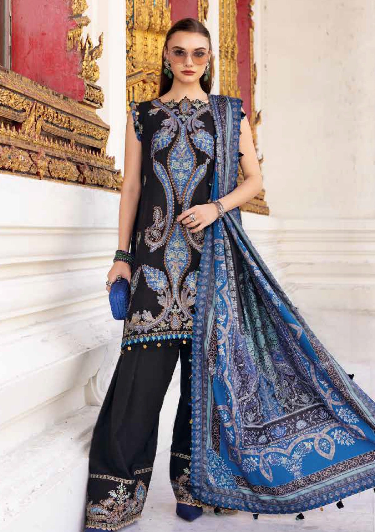 Maria B M Prints Mmwe-06 B Winter Edit 25 Winter Collection 1 Maria B M Prints Mmwe-06 B