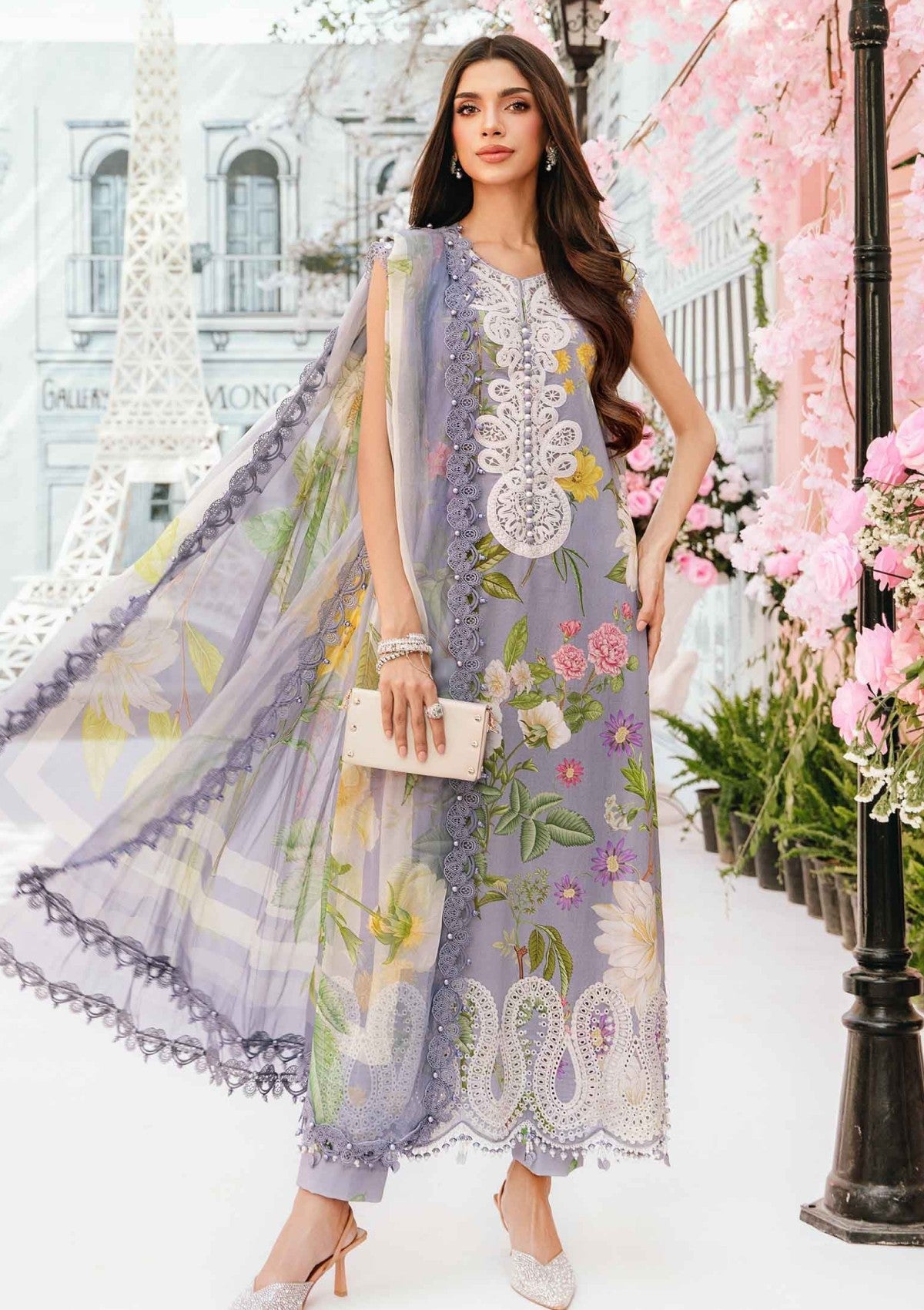 Maria B M Prints Mpee-4A Eid Edit 25 Lawn Collection 1 Maria B M Prints Mpee-4A