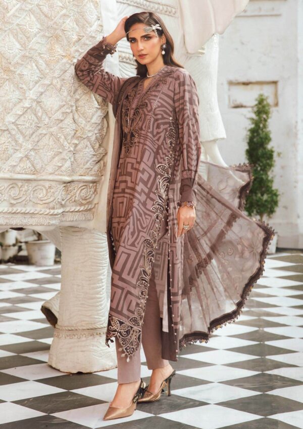 Client Maria Rani Maria B Rani Mahal MRM-03 B M Prints 25 Winter Collection - Pakistani ...