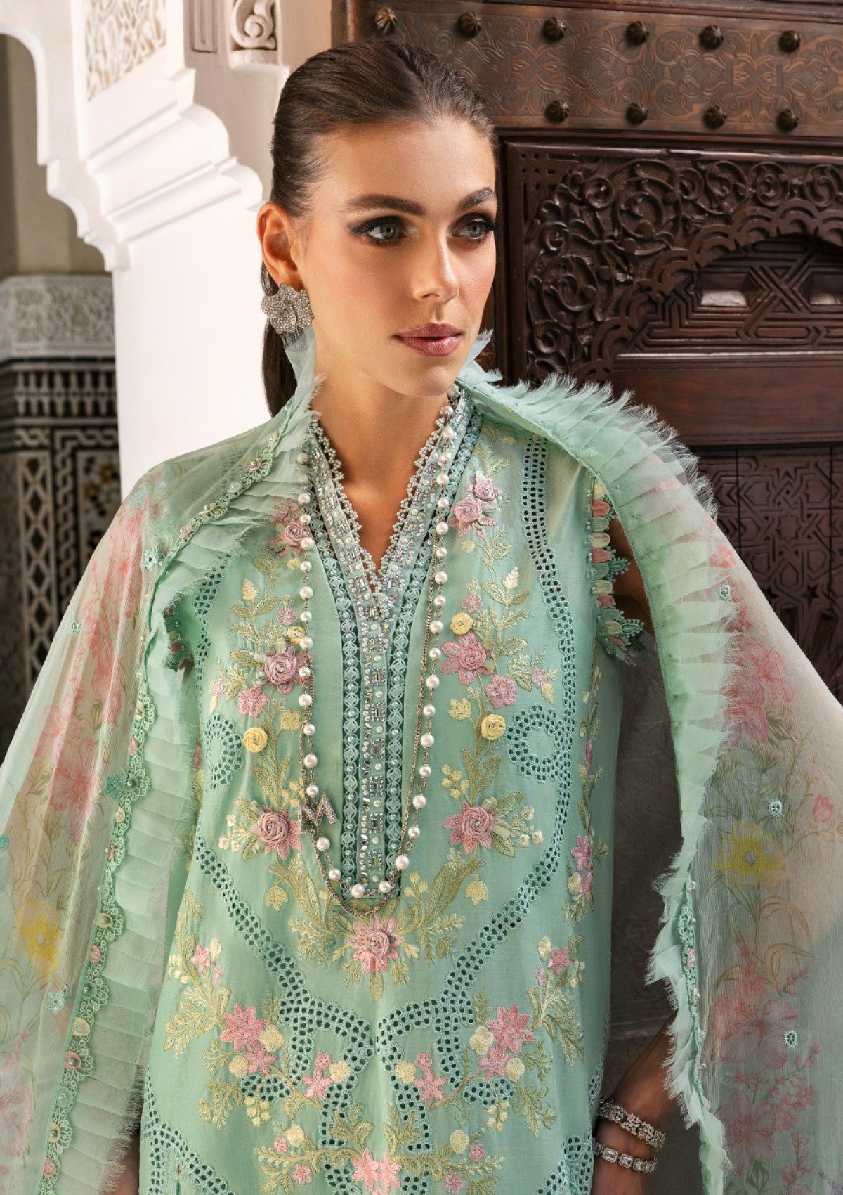 Maria B Voyage À Luxe Mbv25-14A Lawn Collection 4 Maria B Voyage À Luxe Mbv25-14A Lawn Collection - Image 4