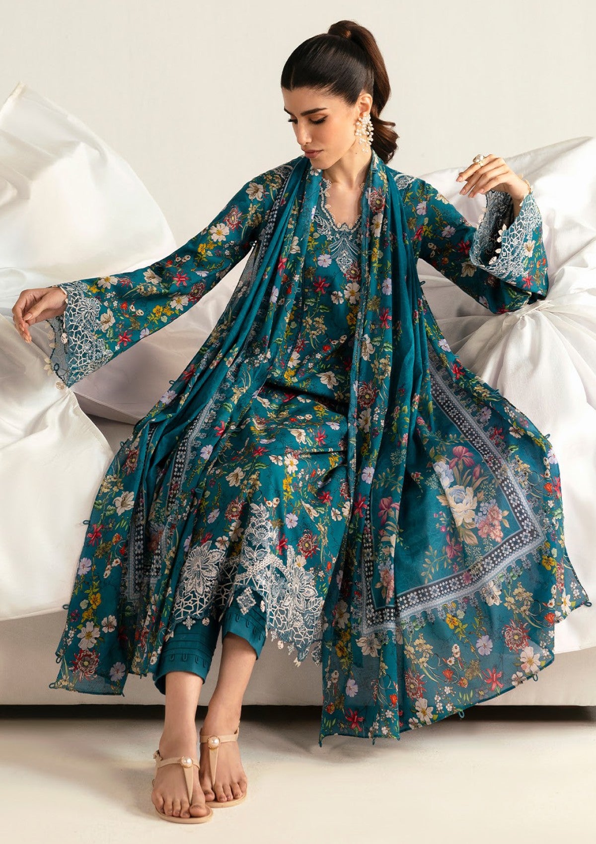 Qalamkar Faha Pq-10 A Q Prints 25 Lawn 3 Qalamkar Faha Pq 10 A