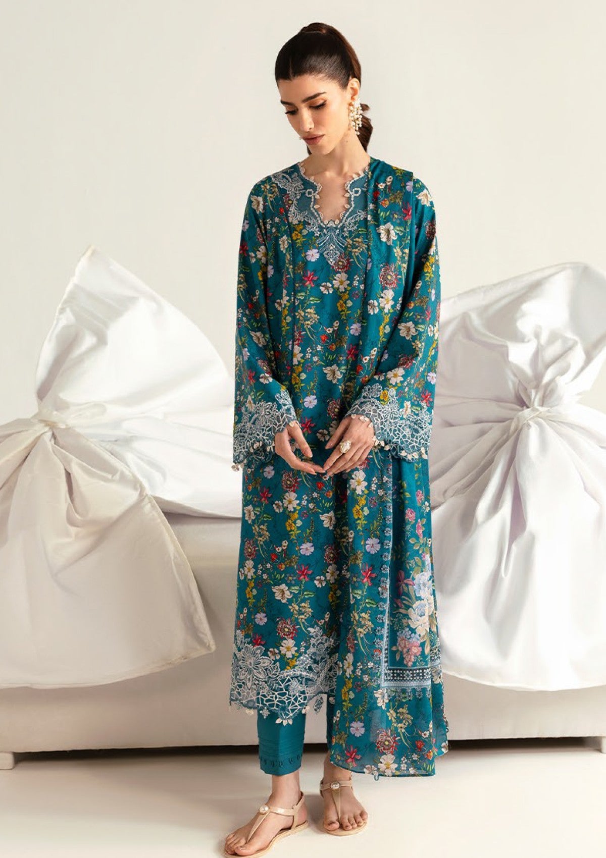 Qalamkar Faha Pq-10 A Q Prints 25 Lawn 1 Qalamkar Faha Pq-10 A