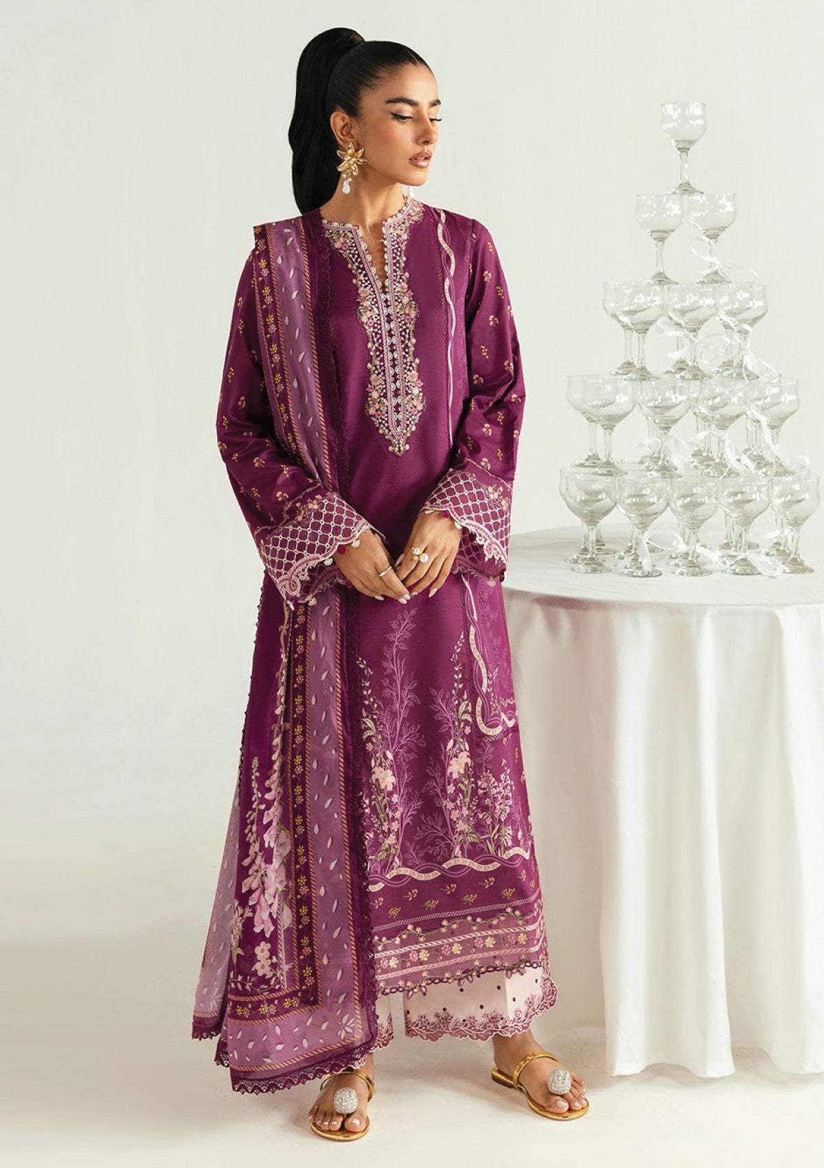 Qalamkar Miya Pq-01 B Q Prints 25 Lawn 1 Qalamkar Miya Pq-01 B