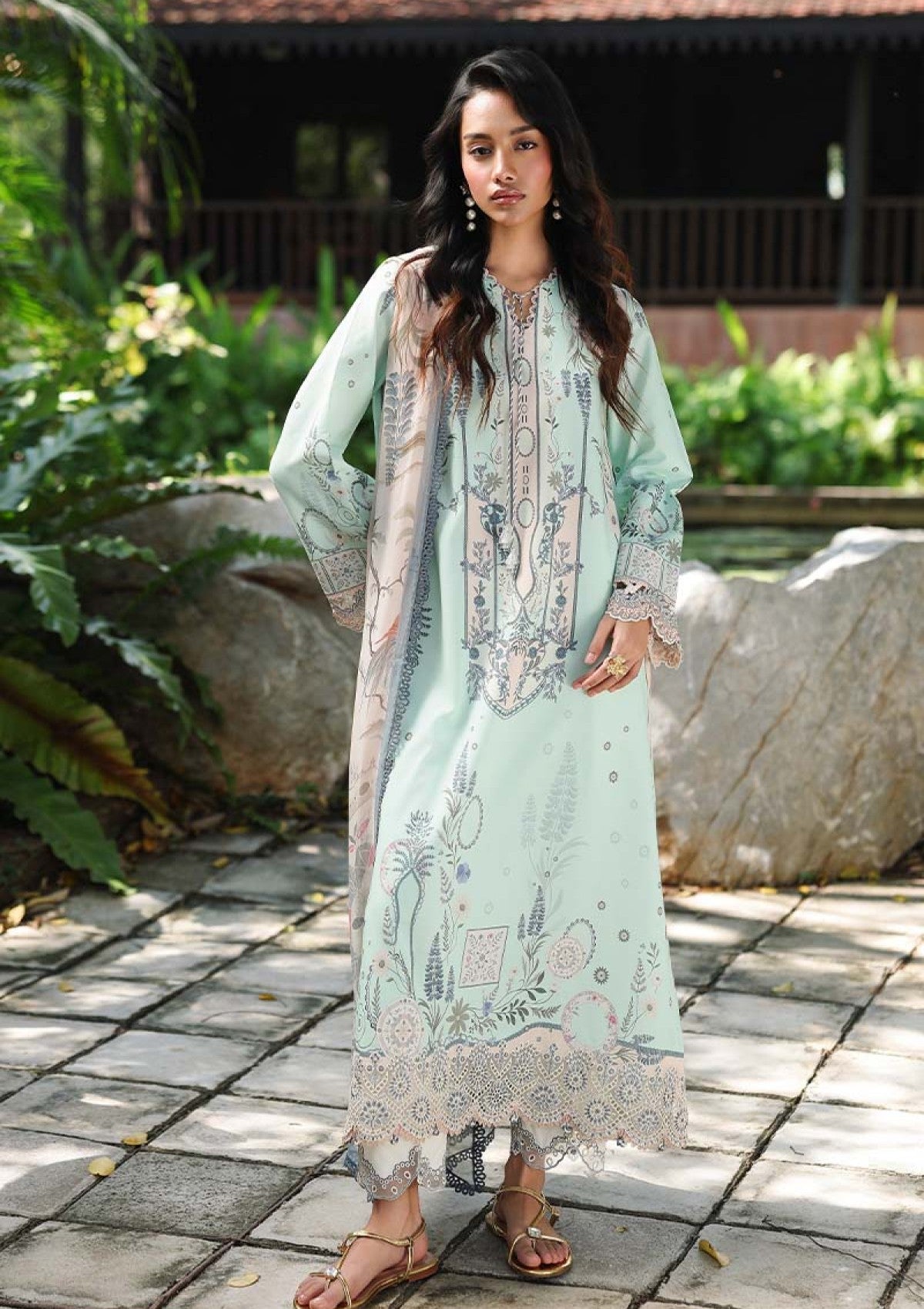 Qalamkar Slona Qql-04 A Unstitched 26 Q Prints Lawn 1 Qalamkar Slona Qql-04 A