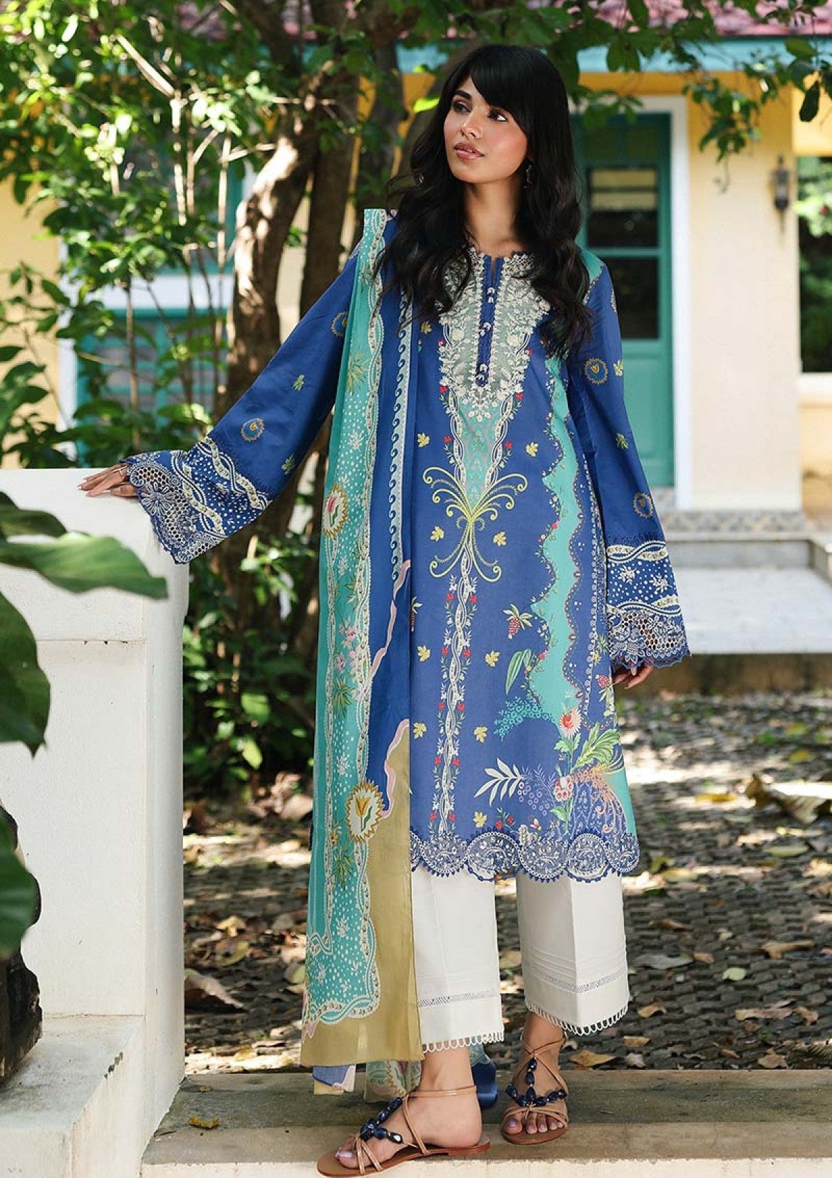 Qalamkar Viona Qql-10 B Unstitched 26 Q Prints Lawn 1 Qalamkar Viona Qql-10 B