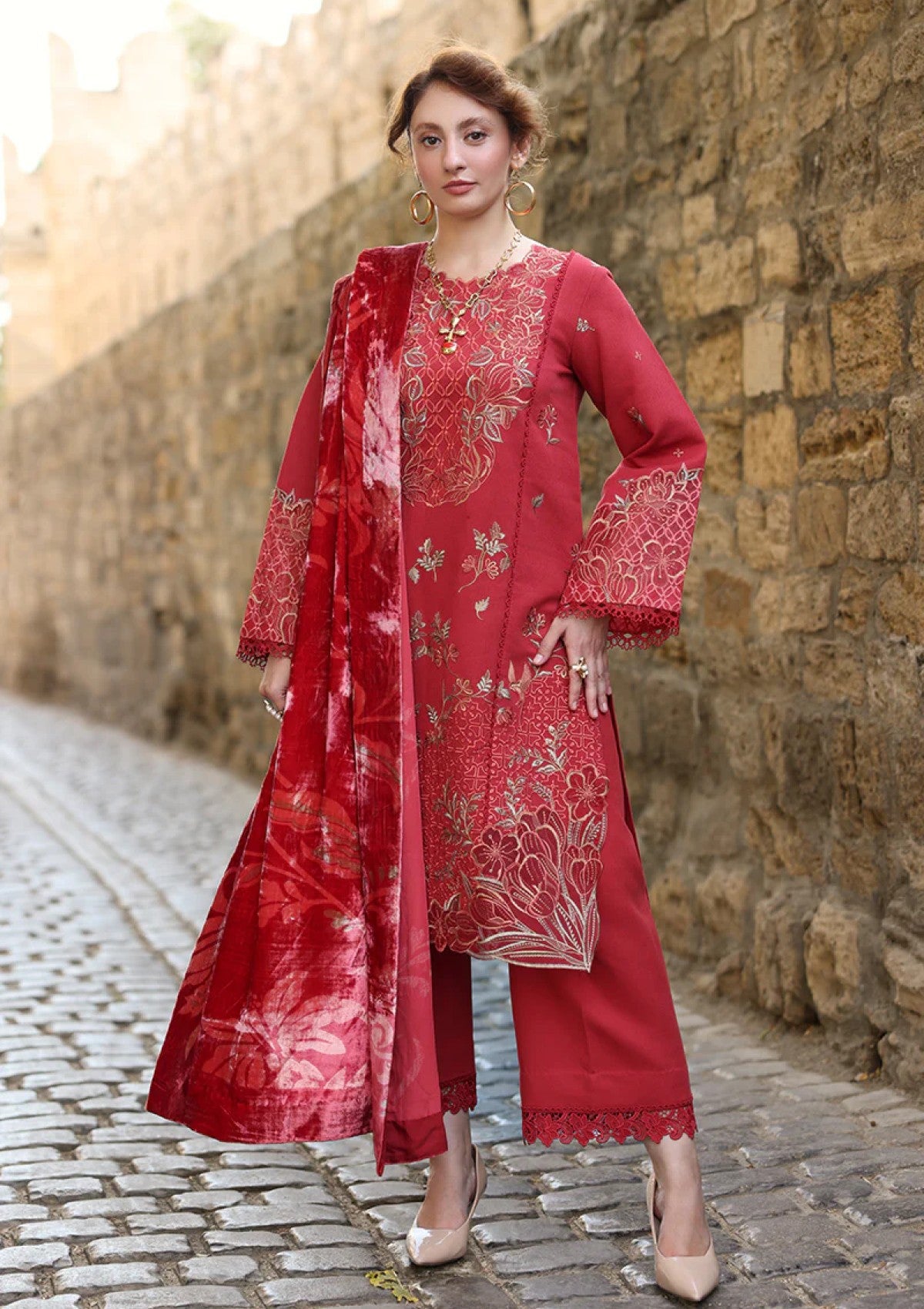 Rang Rasiya Carnation Luxury Shawl Edit Cwd-02 Cold Brew Winter Collection 1 Rang Rasiya Carnation Luxury Shawl Edit Cwd-02 Cold Brew