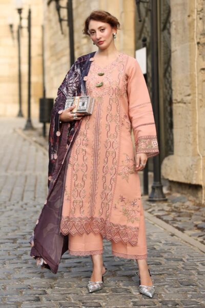 Shop Pakistani Clothes Online Uk 16 Rang Rasiya Carnation Luxury Shawl Edit Cwd-03 Latte