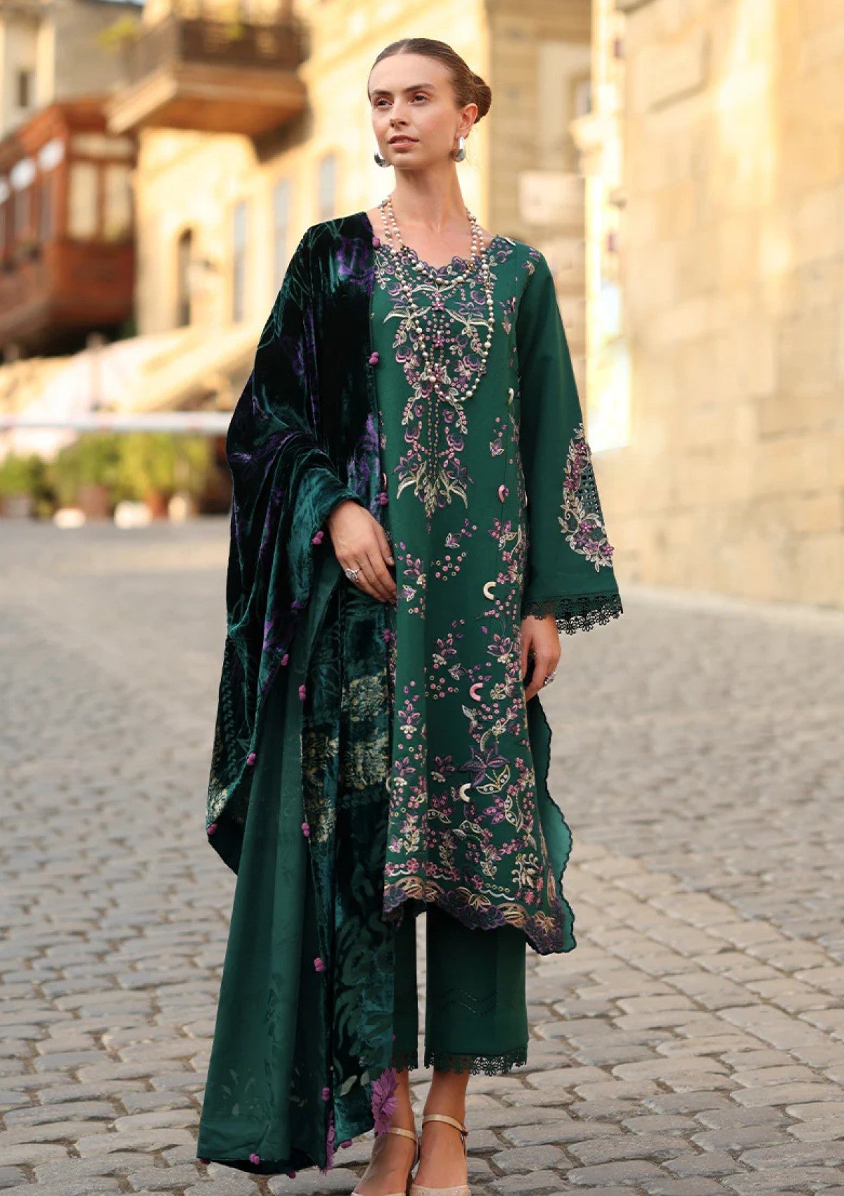 Rang Rasiya Carnation Luxury Shawl Edit Cwd-04 Matcha Winter Collection 1 Rang Rasiya Carnation Luxury Shawl Edit Cwd-04 Matcha