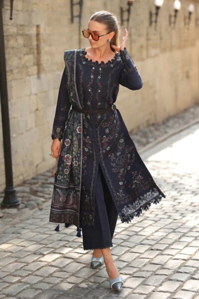 Shop Pakistani Clothes Online Uk 13 Rang Rasiya Carnation Luxury Shawl Edit Cwd-13 Americano