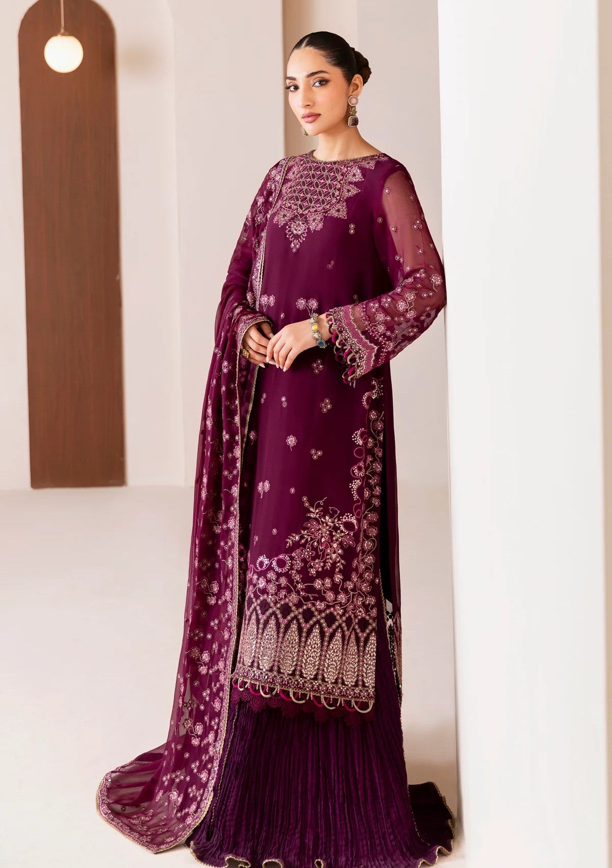 Xenia Xf-1041 Aroosh Unstitched Formals Volume 02 Formals 3 Xenia Xf-1041 Aroosh Unstitched Formals Volume 02 Formals - Image 3