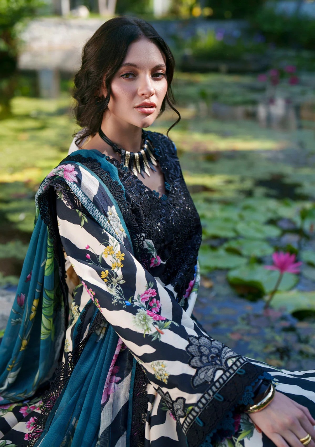 Ajr Couture Iris - Lawn Printed Chikankari 26 4 Ajr Couture Iris - Lawn Printed Chikankari 26 - Image 4