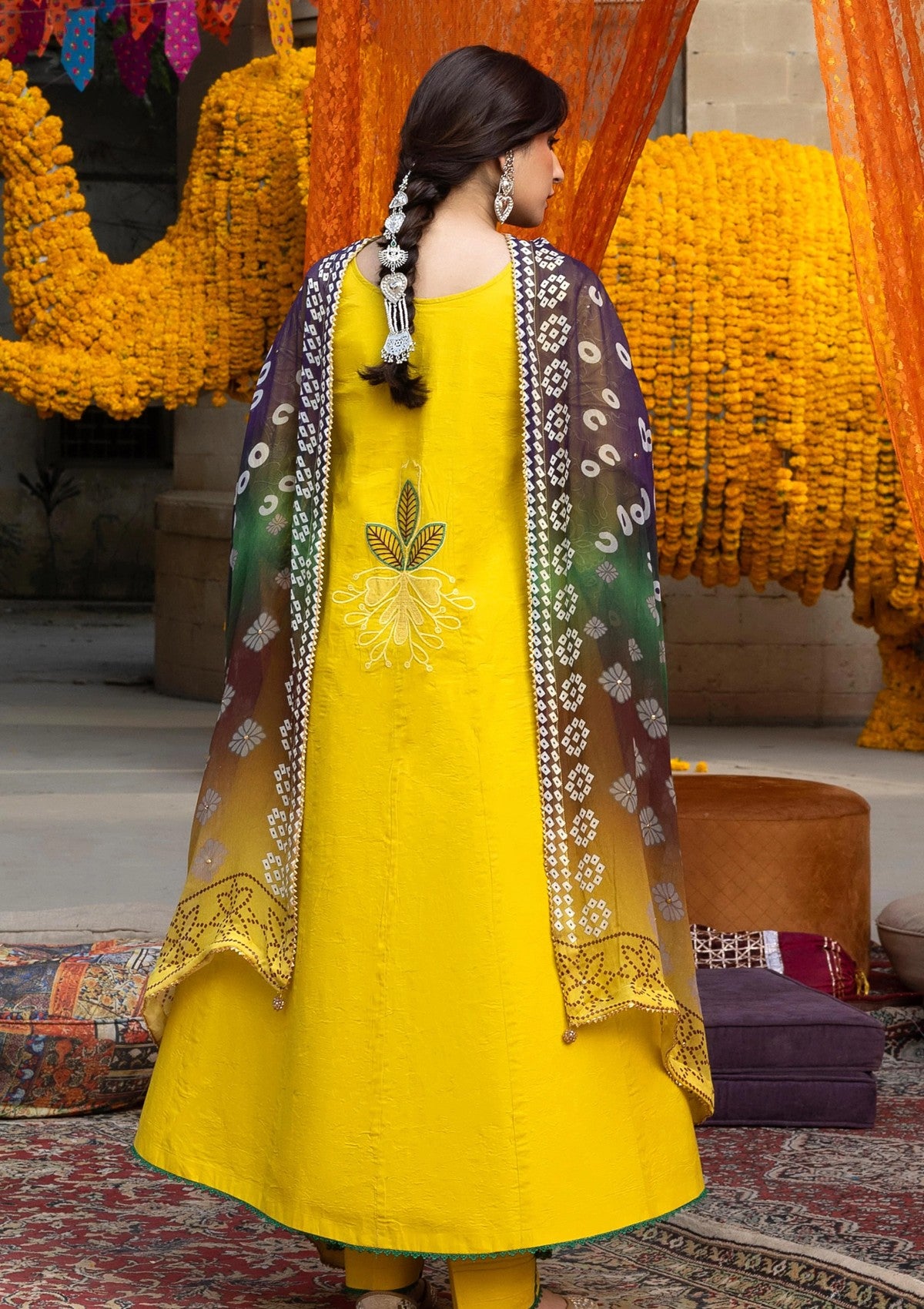 Al Zohaib Btj-04 Lawn Bandhani 2 Al Zohaib Btj-04 Lawn Bandhani - Image 2