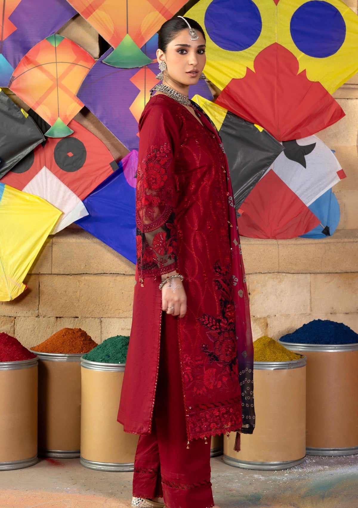 Al Zohaib Btj-09 Lawn Bandhani 2 Al Zohaib Btj-09 Lawn Bandhani - Image 2