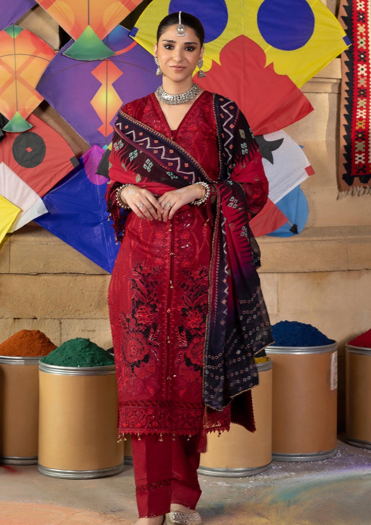 Al Zohaib Btj-09 Lawn Bandhani 3 Al Zohaib Btj-09 Lawn Bandhani - Image 3