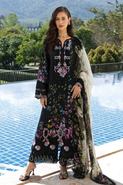 Elaf Premium Black Throne Esa-01b Lawn