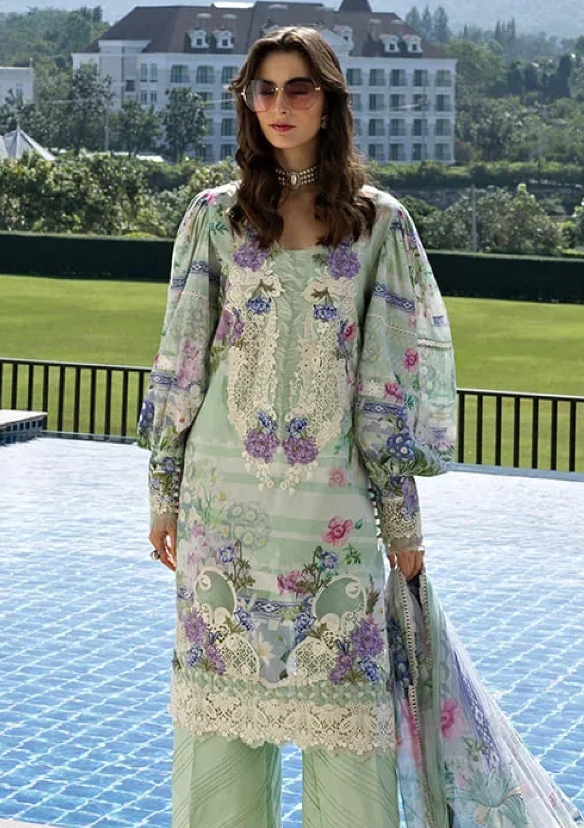 Elaf Premium Eveline Whisper Esa-06B Lawn Signature Embroidered Prints 26 3 Elaf Premium Eveline Whisper Esa-06B Lawn Signature Embroidered Prints 26 - Image 3