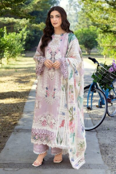 Elaf Premium Maison Pink Ely-01a Lawn