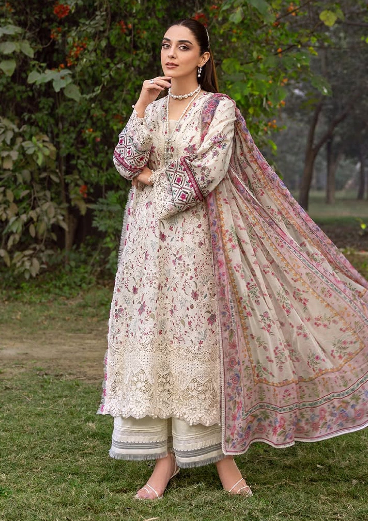 Elaf Premium Mehr Erc 5A Lawn Chikankari Prints 26 1 Elaf Premium Mehr Erc 5A Lawn
