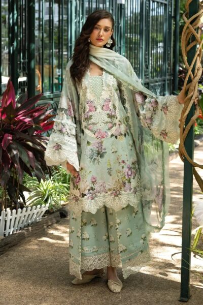 Elaf Premium Mint Meadow Esa-04b Lawn