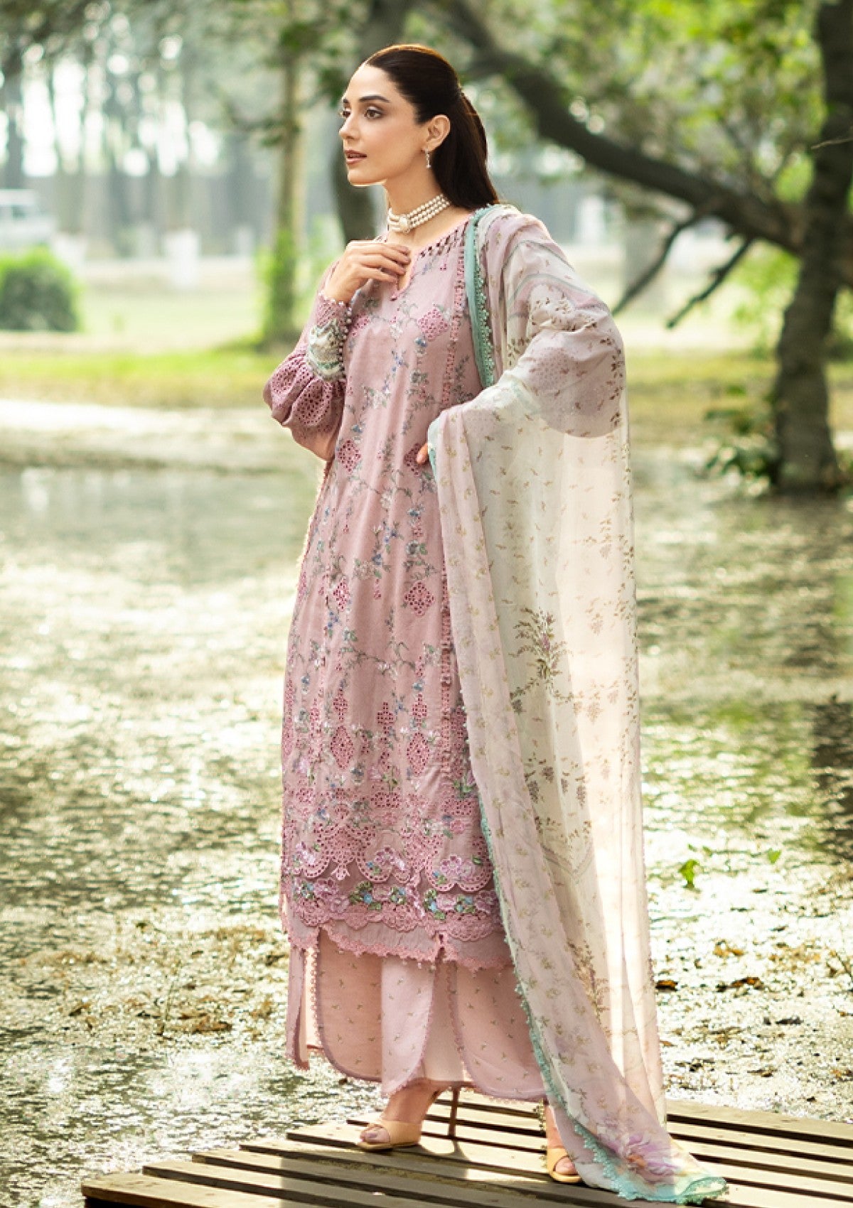 Elaf Premium Sahaa Erc 8A Lawn Chikankari Prints 26 3 Elaf Premium Sahaa Erc 8A Lawn Chikankari Prints 26 - Image 3