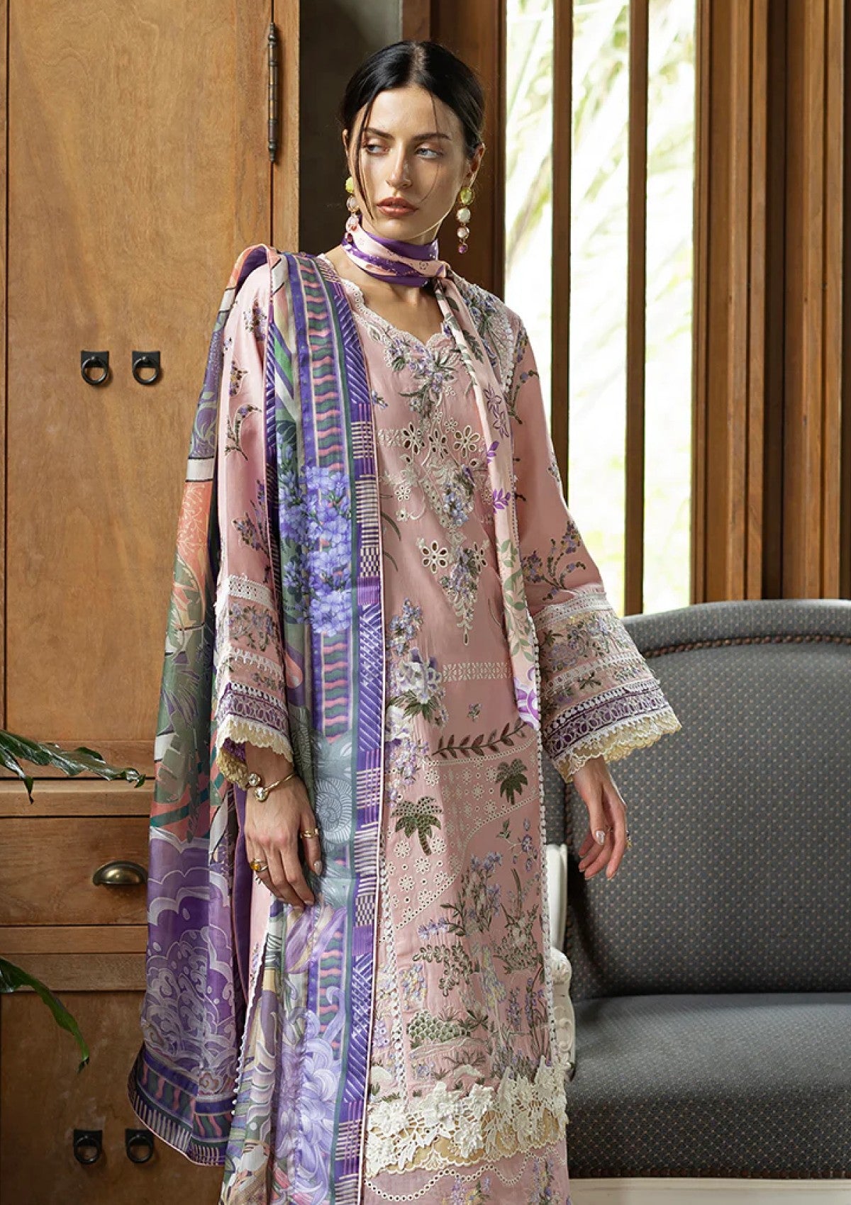 Esmel Rosy Eunss-104 Lawn Mon Tresor Luxe 26 2 Esmel Rosy Eunss-104 Lawn Mon Tresor Luxe 26 - Image 2