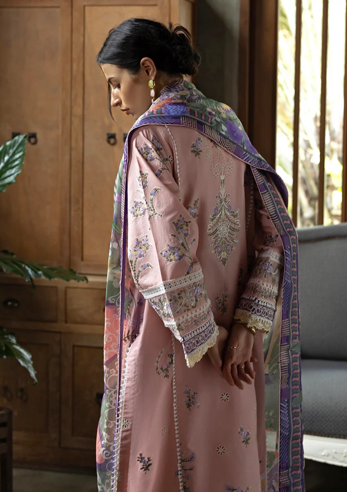 Esmel Rosy Eunss-104 Lawn Mon Tresor Luxe 26 3 Esmel Rosy Eunss-104 Lawn Mon Tresor Luxe 26 - Image 3