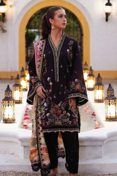 Farah Talib Aziz Blanca Black Fta-03 Lawn