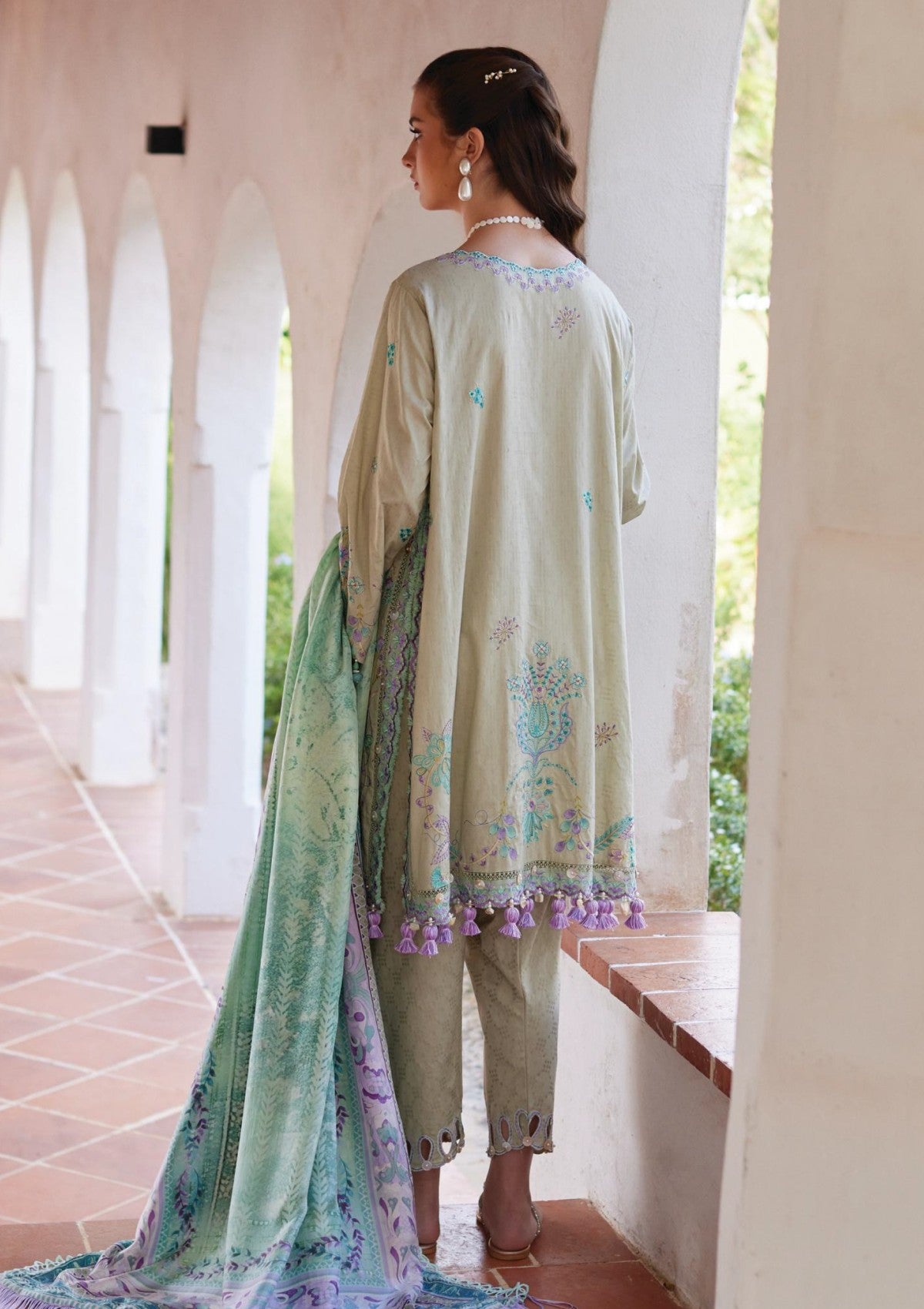 Farah Talib Aziz Valeria Olive Fta-07 Lawn Luxury Unstitched 26 2 Farah Talib Aziz Valeria Olive Fta-07 Lawn Luxury Unstitched 26 - Image 2