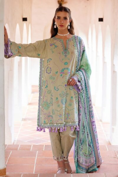 Farah Talib Aziz Valeria Olive Fta-07 Lawn