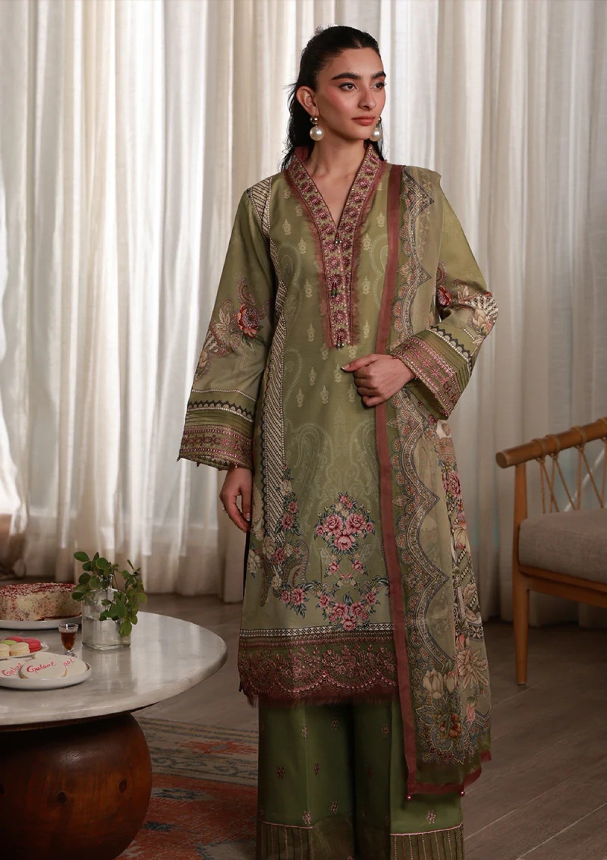 Gulaal Alma D-12 Lawn Delia Unstitched 26 1 Gulaal Alma D-12 Lawn