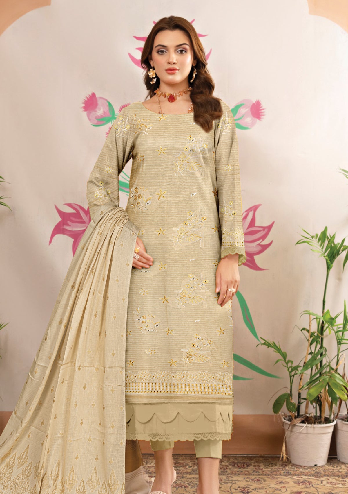 Humdum Skin Lawn Embroidered 1 Humdum Skin Lawn