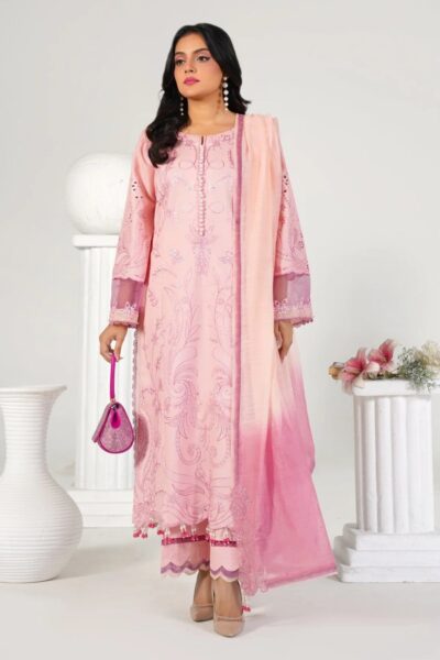 Abeer Rasheed Laal Luxury Baby Pink Lawn Collection 2026