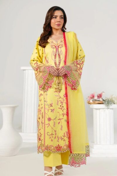 Abeer Rasheed Laal Luxury Yellow Lawn Collection 2026