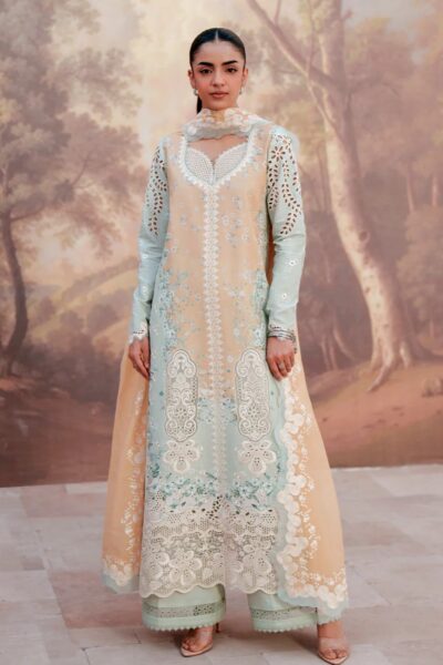 Afrozeh Sunspell Embroidered Zwu 114 Velyra Lawn Collection 2026