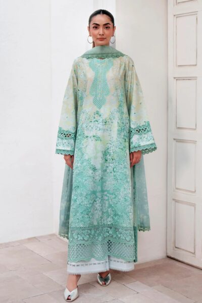 Afrozeh Sunspell Embroidered Zwu 116 Auryn Lawn Collection 2026