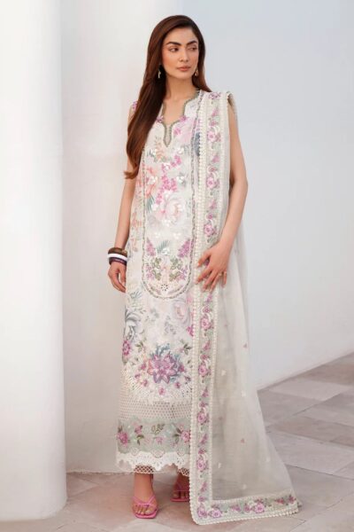 Afrozeh Sunspell Embroidered Zwu 117 Auremyst Lawn Collection 2026