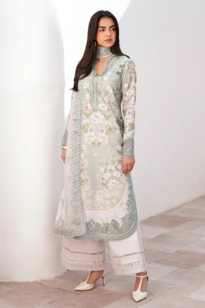 Afrozeh Sunspell Embroidered Zwu 118 Lumiereh Lawn Collection 2026