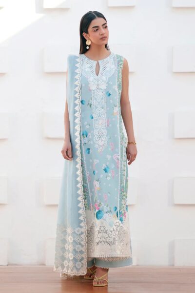 Afrozeh Sunspell Embroidered Zwu 120 Rosyra Lawn Collection 2026