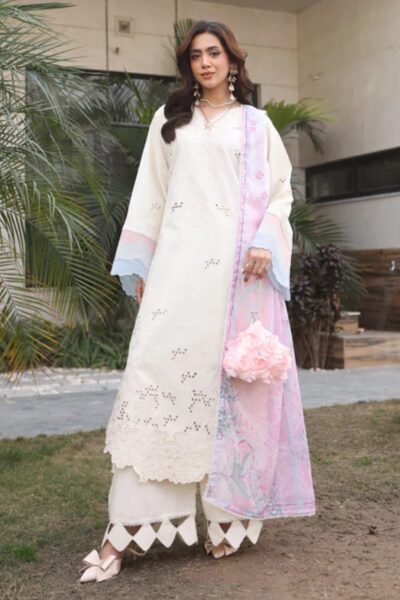 Aylin Luxury Summer Ivory Rose Lawn Collection 2026