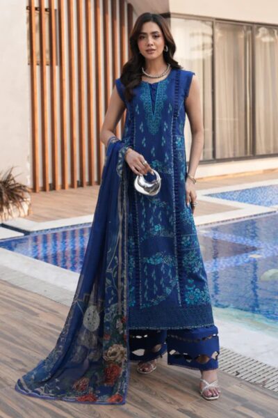 Aylin Luxury Summer Midnight Iris Lawn Collection 2026