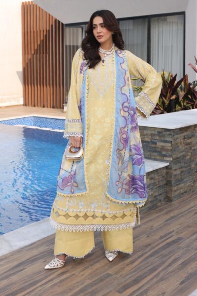 Aylin Luxury Summer Vanilla Daisy Lawn Collection 2026