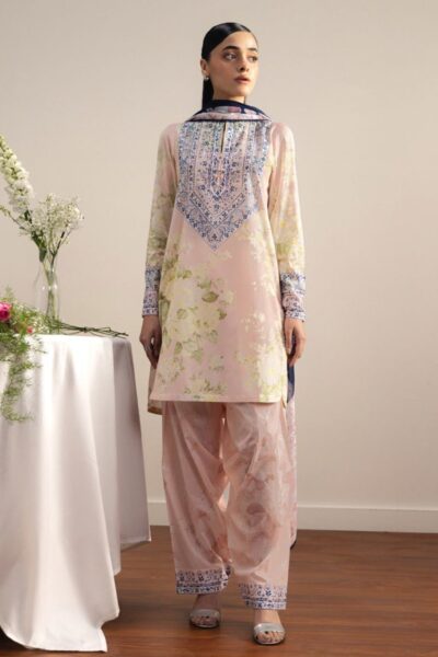 Coco By Zara Shahjahan Prints D-01a Haru Drop Two Lawn Collection 26
