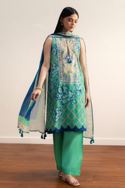 Coco By Zara Shahjahan Prints D-05a Nami Drop Two Lawn Collection 26