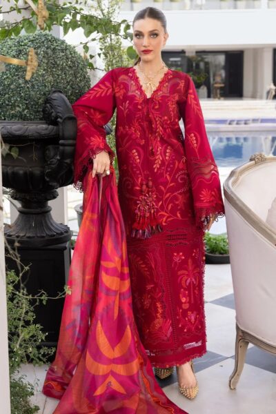 Crimson Flow Cfd 3a Beauty In Bloom Lawn Collection 2026