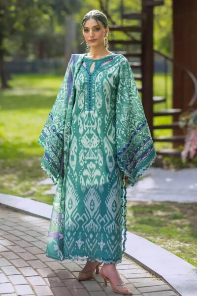 Elaf Premium Bridgerton Prints Epb 01A Nia Mare Lawn Collection 2026