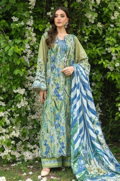 Elaf Premium Bridgerton Prints Epb 02a Garden Affair Lawn Collection 2026